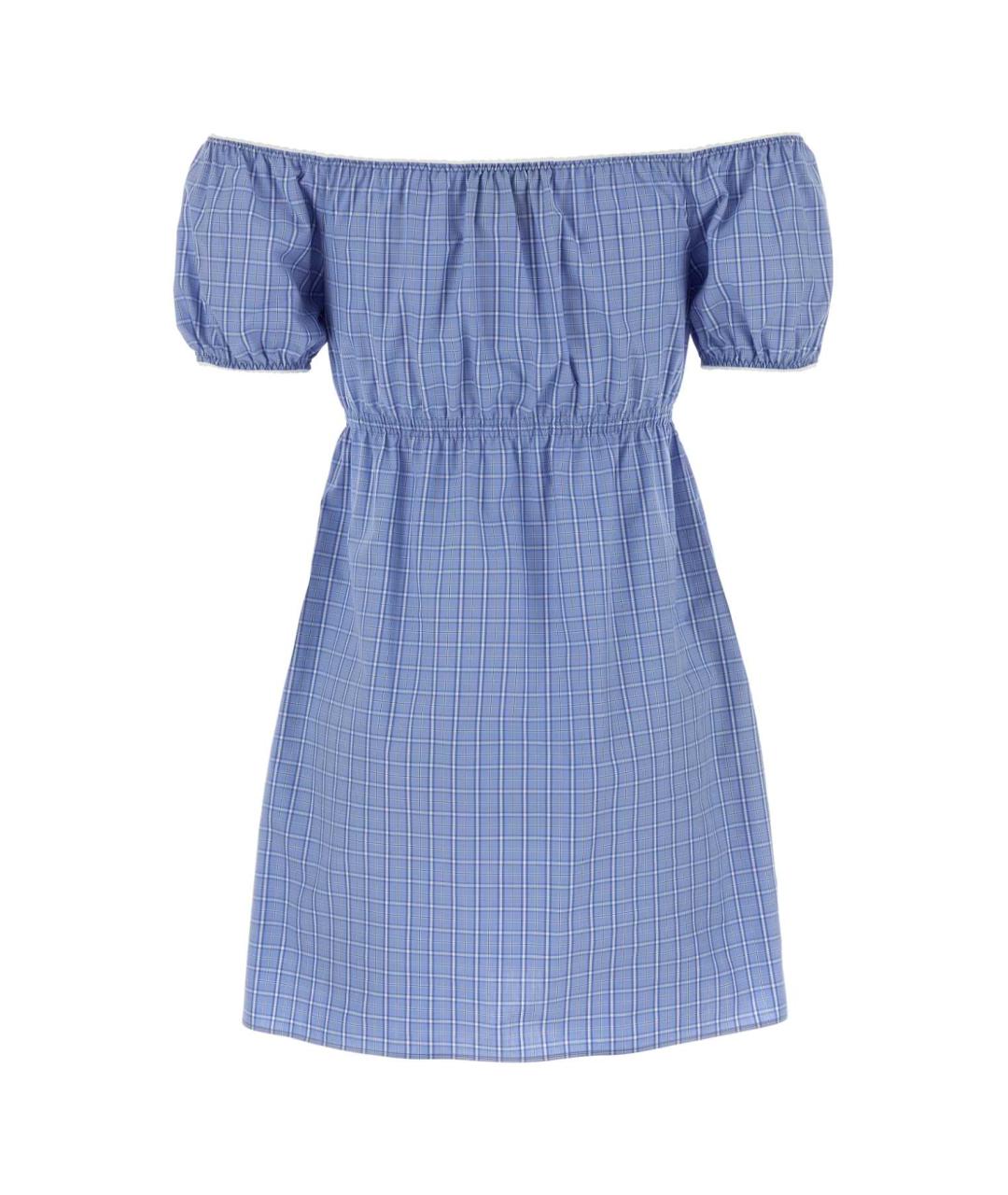 MIU MIU Синее хлопковое платье, фото 2