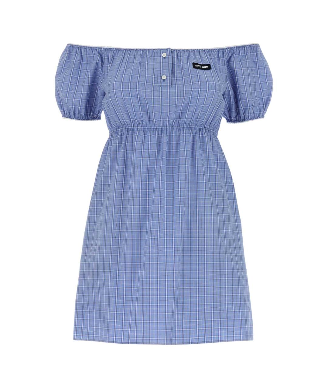 MIU MIU Синее хлопковое платье, фото 1