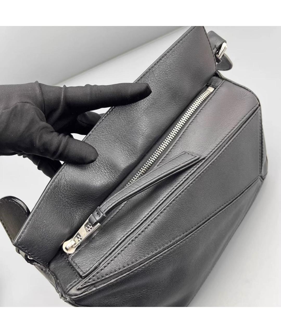 LOEWE Черная кожаная сумка через плечо, фото 6