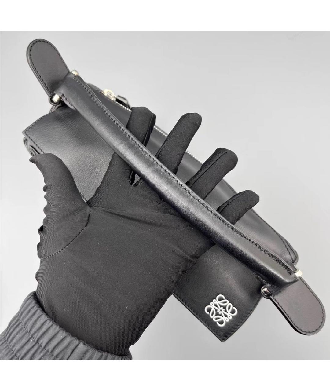 LOEWE Черная кожаная сумка через плечо, фото 5