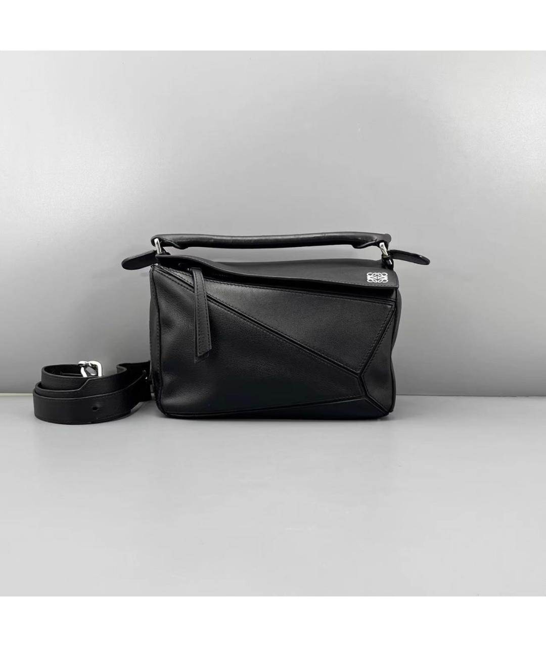 LOEWE Черная кожаная сумка через плечо, фото 9