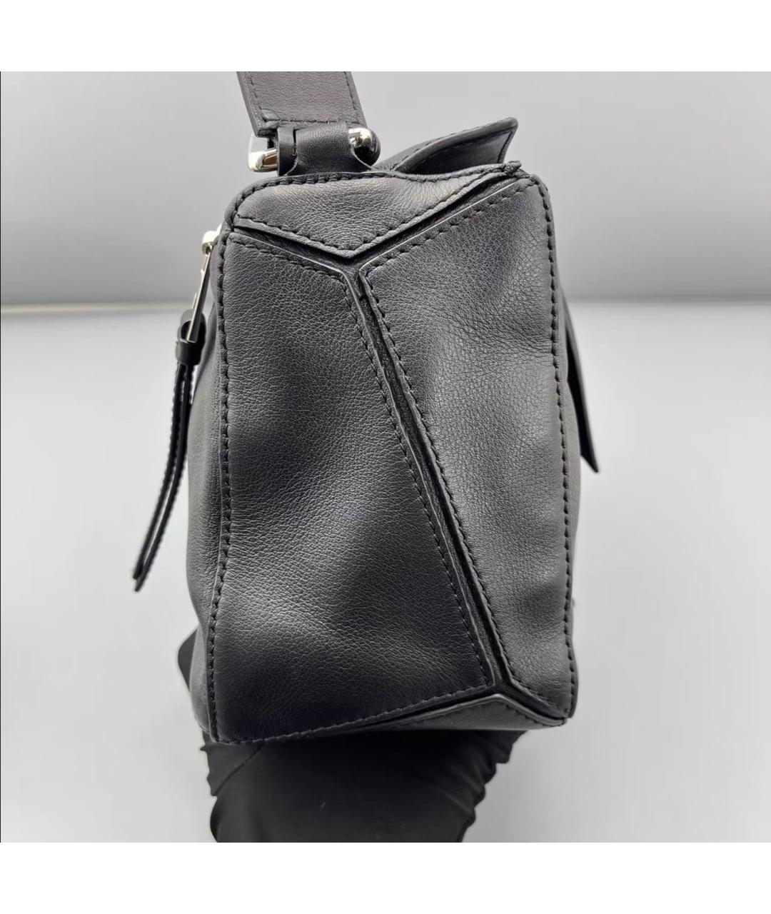 LOEWE Черная кожаная сумка через плечо, фото 3