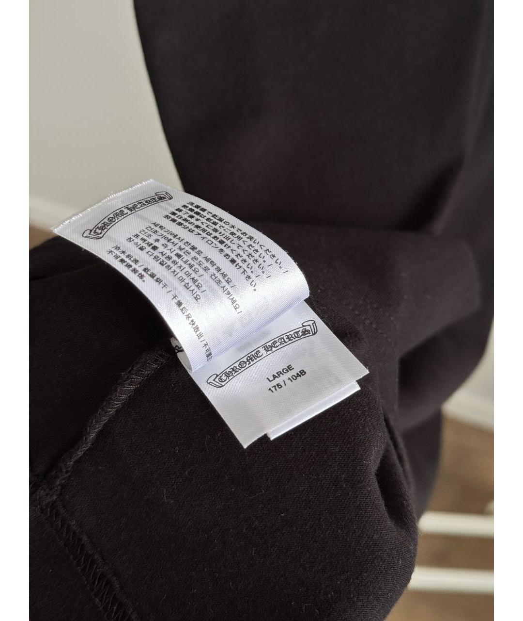 CHROME HEARTS Черная хлопковая футболка, фото 6