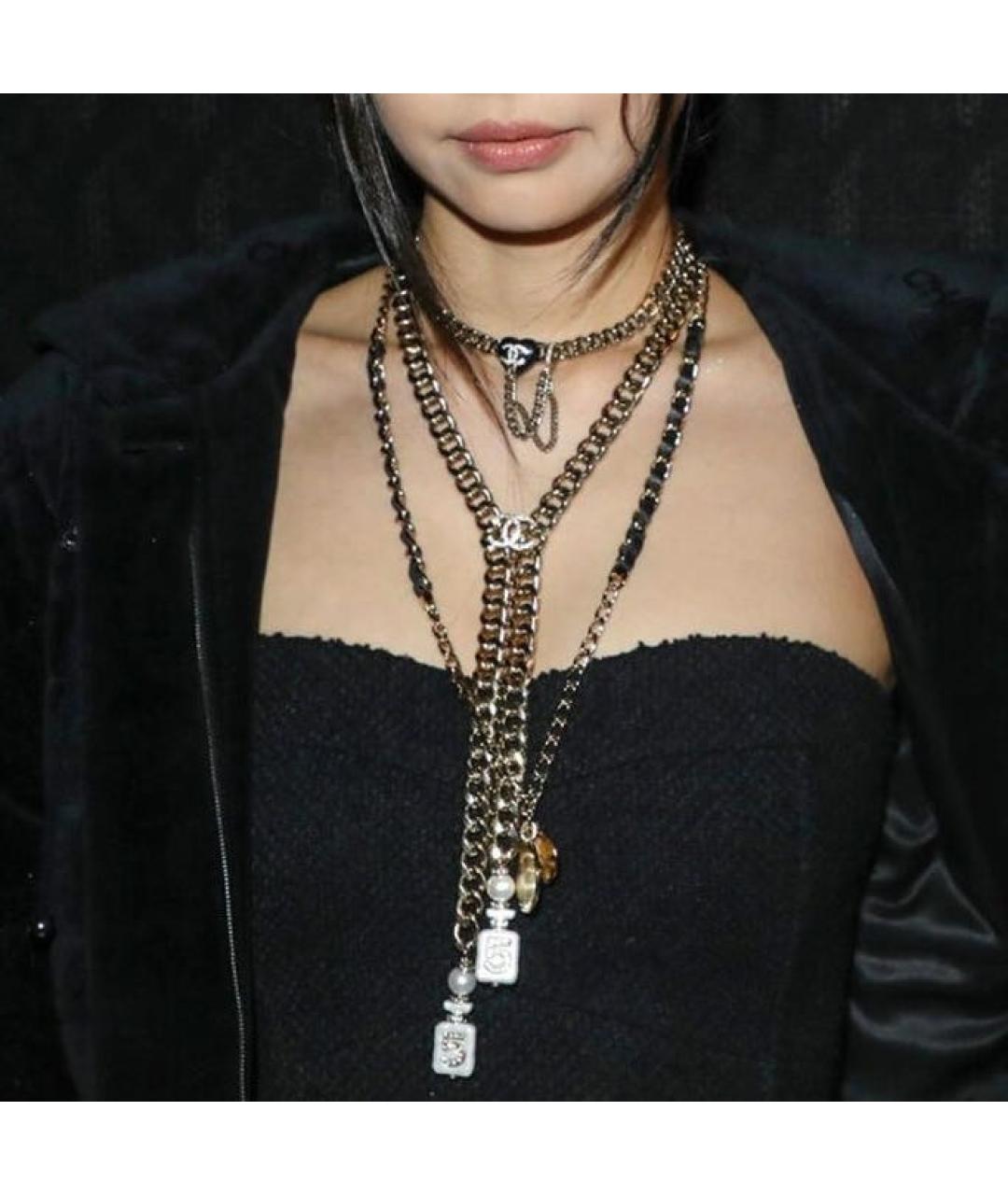 CHANEL Золотой металлический чокер, фото 6