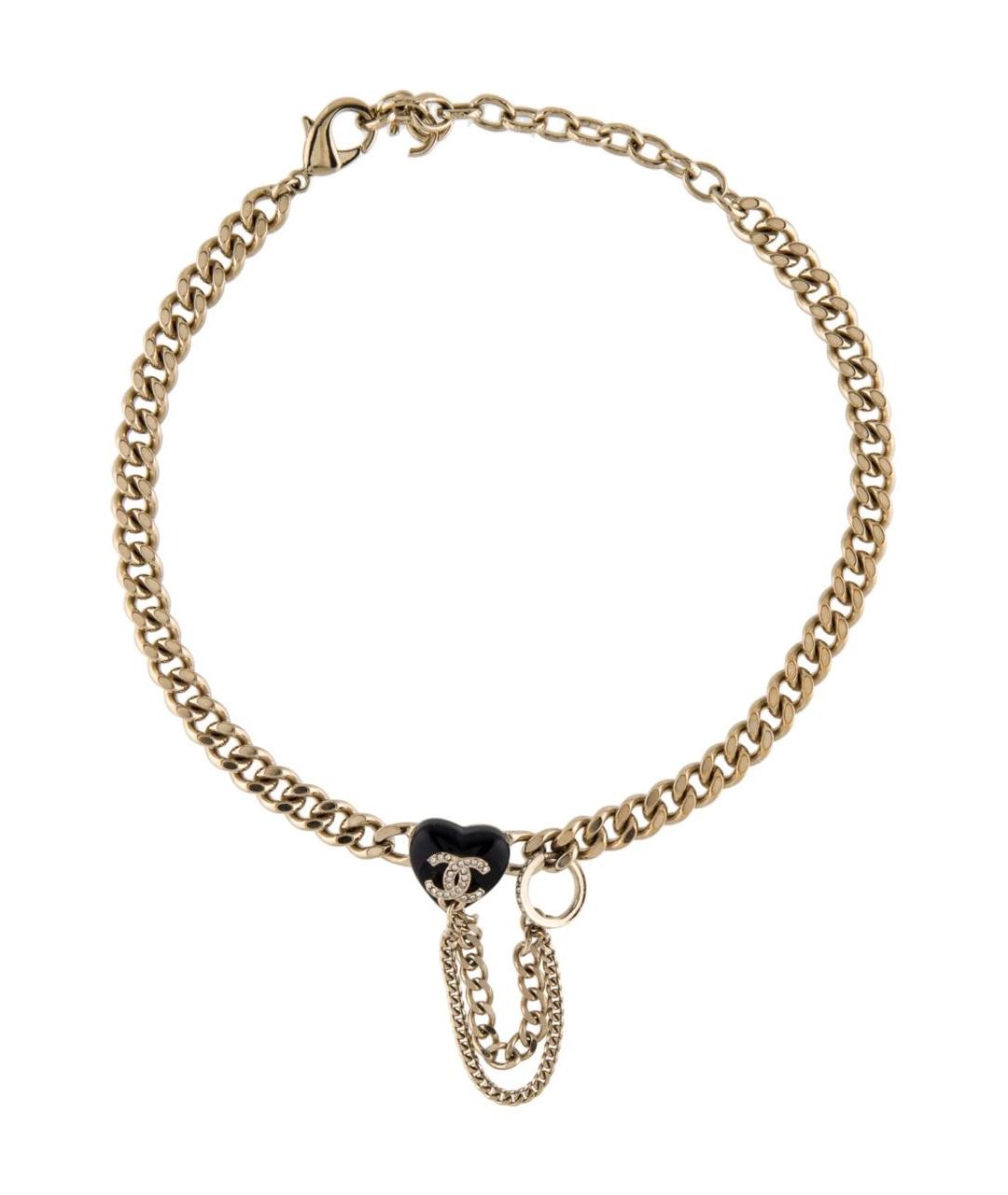 CHANEL Золотой металлический чокер, фото 1