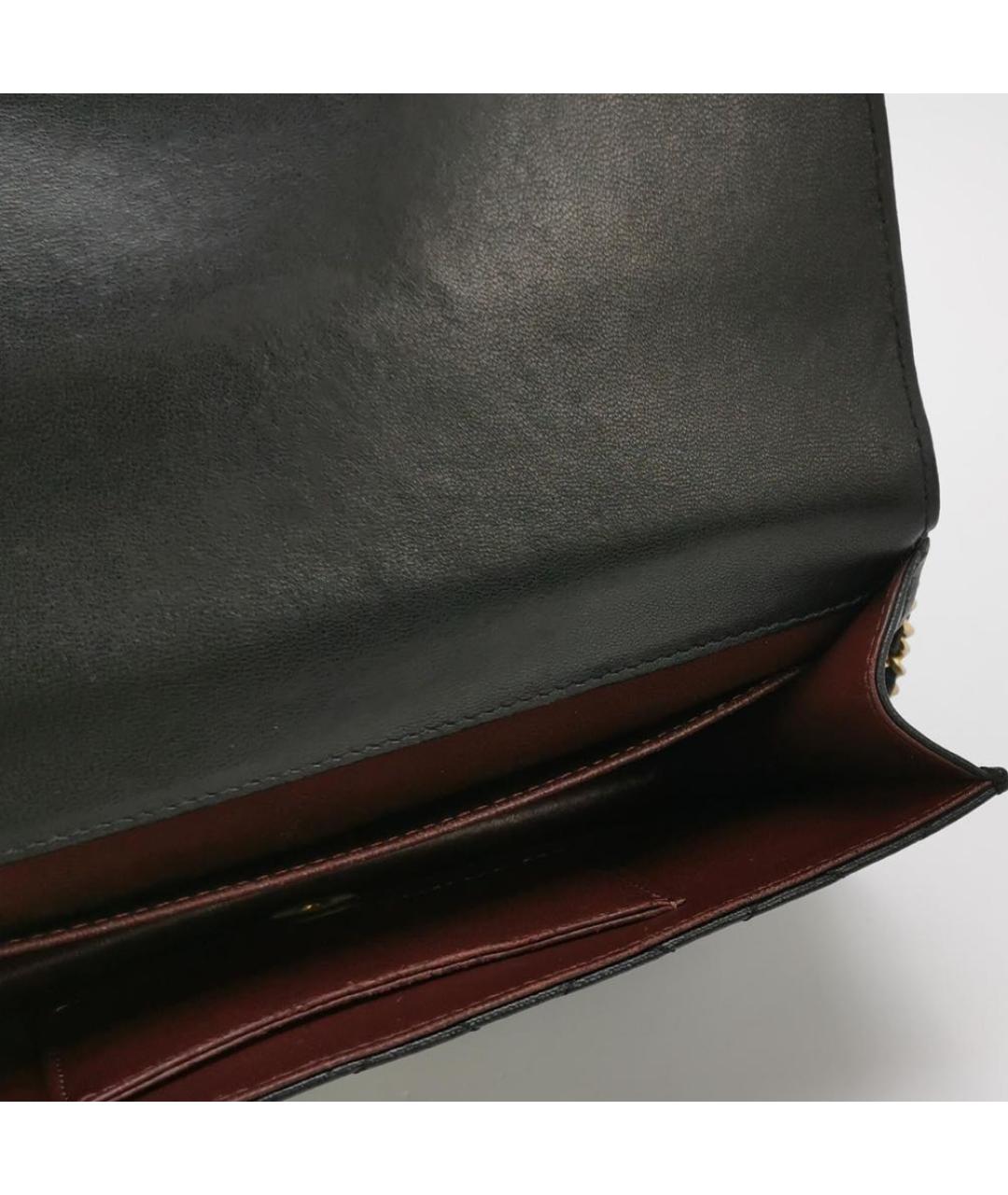 CHANEL Черная кожаная сумка через плечо, фото 8