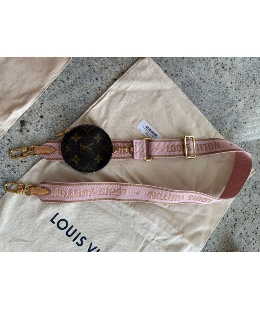 LOUIS VUITTON Коричневая кожаная сумка через плечо, фото 8