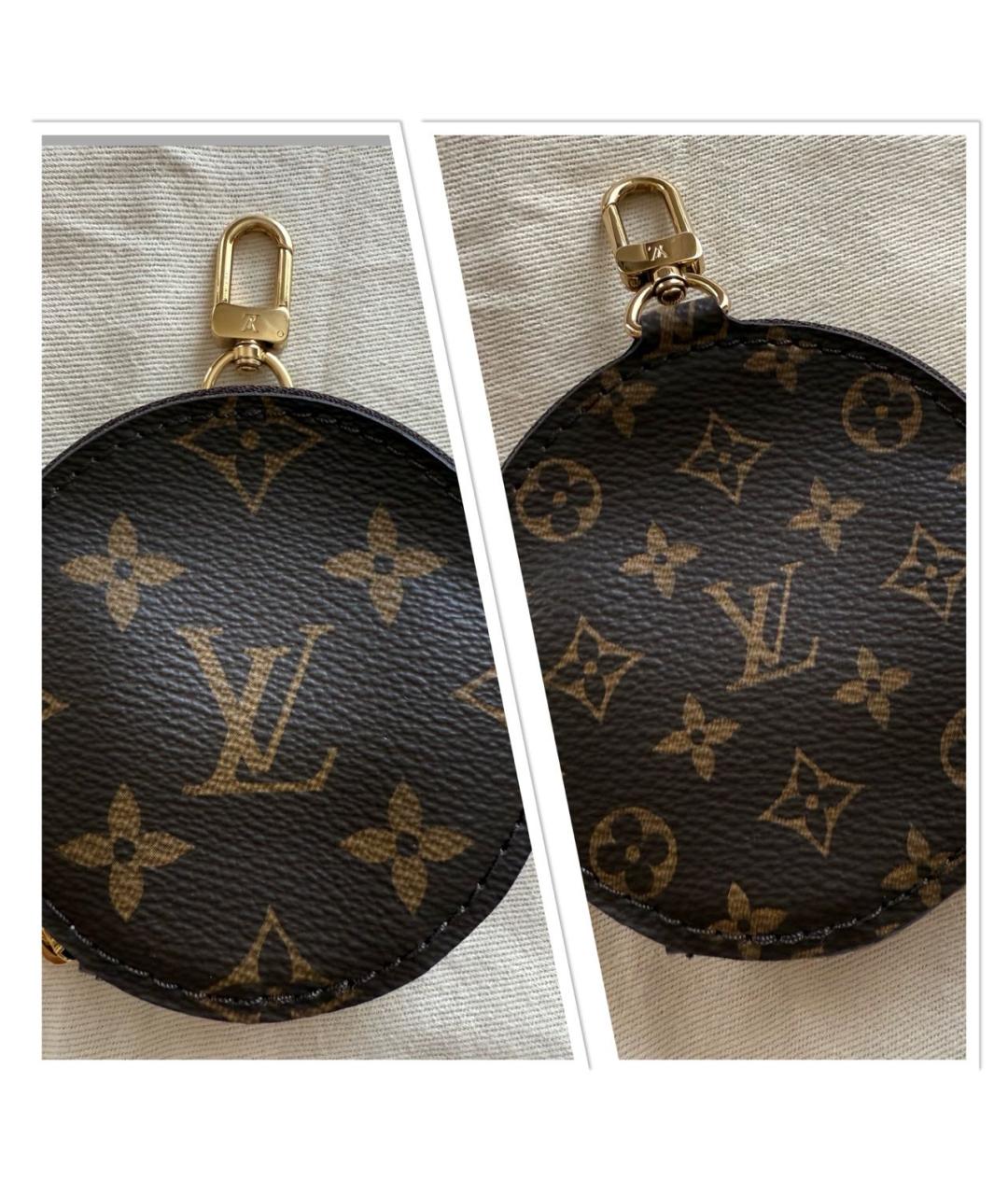 LOUIS VUITTON Коричневая кожаная сумка через плечо, фото 4