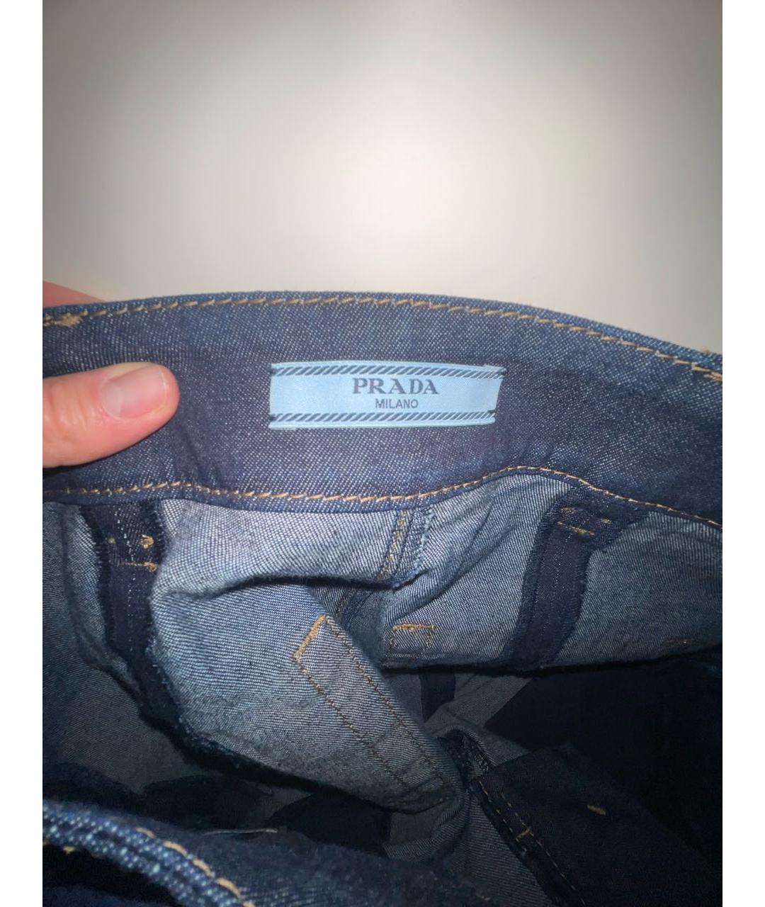 PRADA Темно-синие прямые джинсы, фото 3