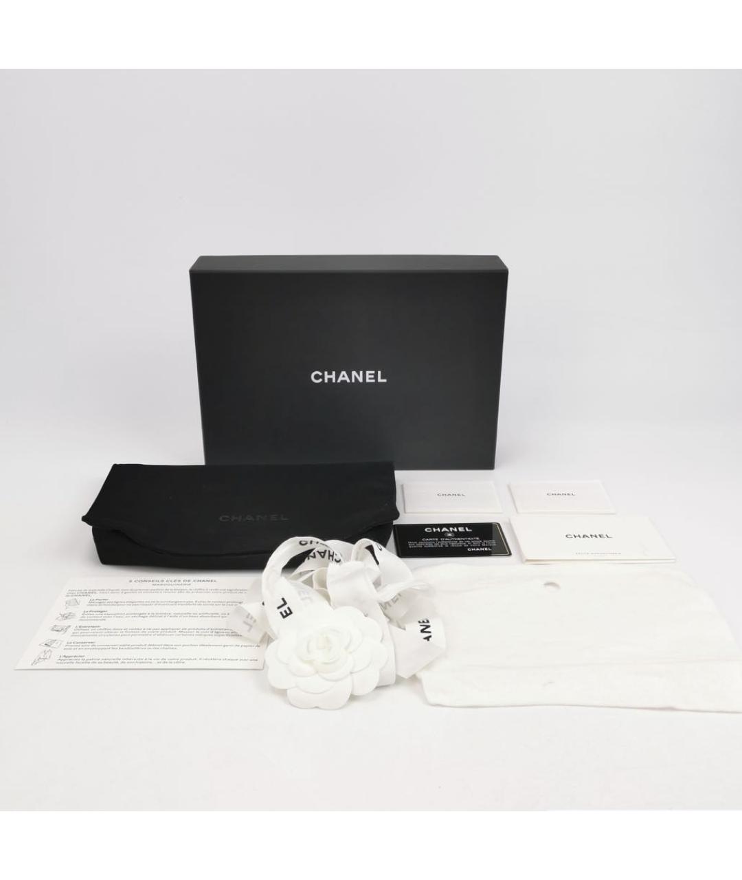 CHANEL Серая кожаная сумка через плечо, фото 2