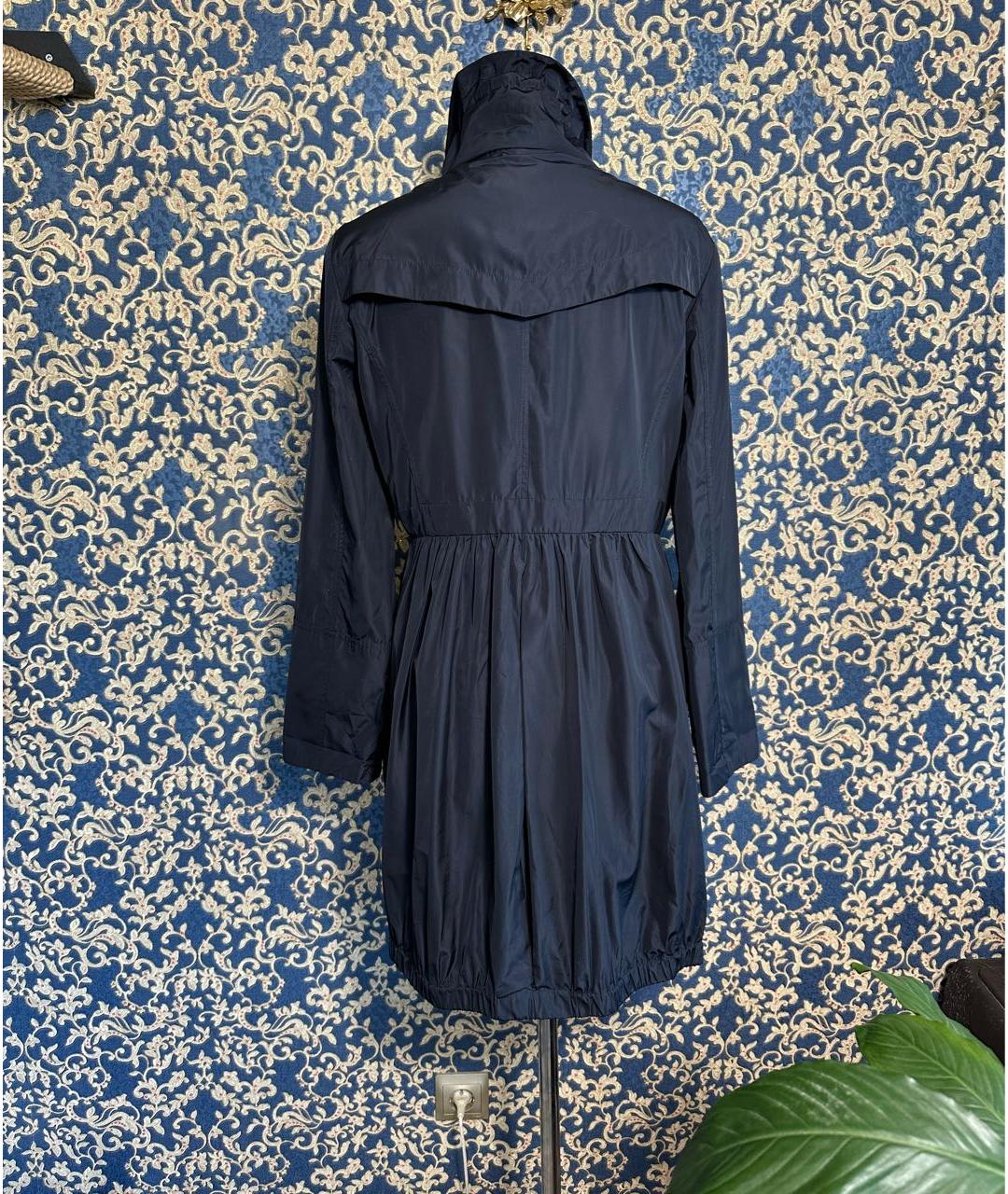 MAX&CO Темно-синий полиэстеровый тренч/плащ, фото 2