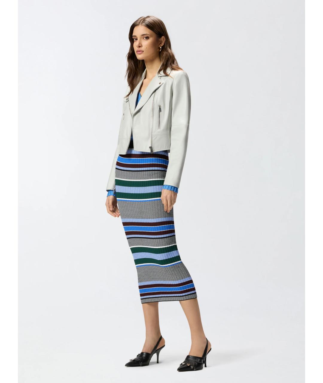 PINKO Белая кожаная куртка, фото 2