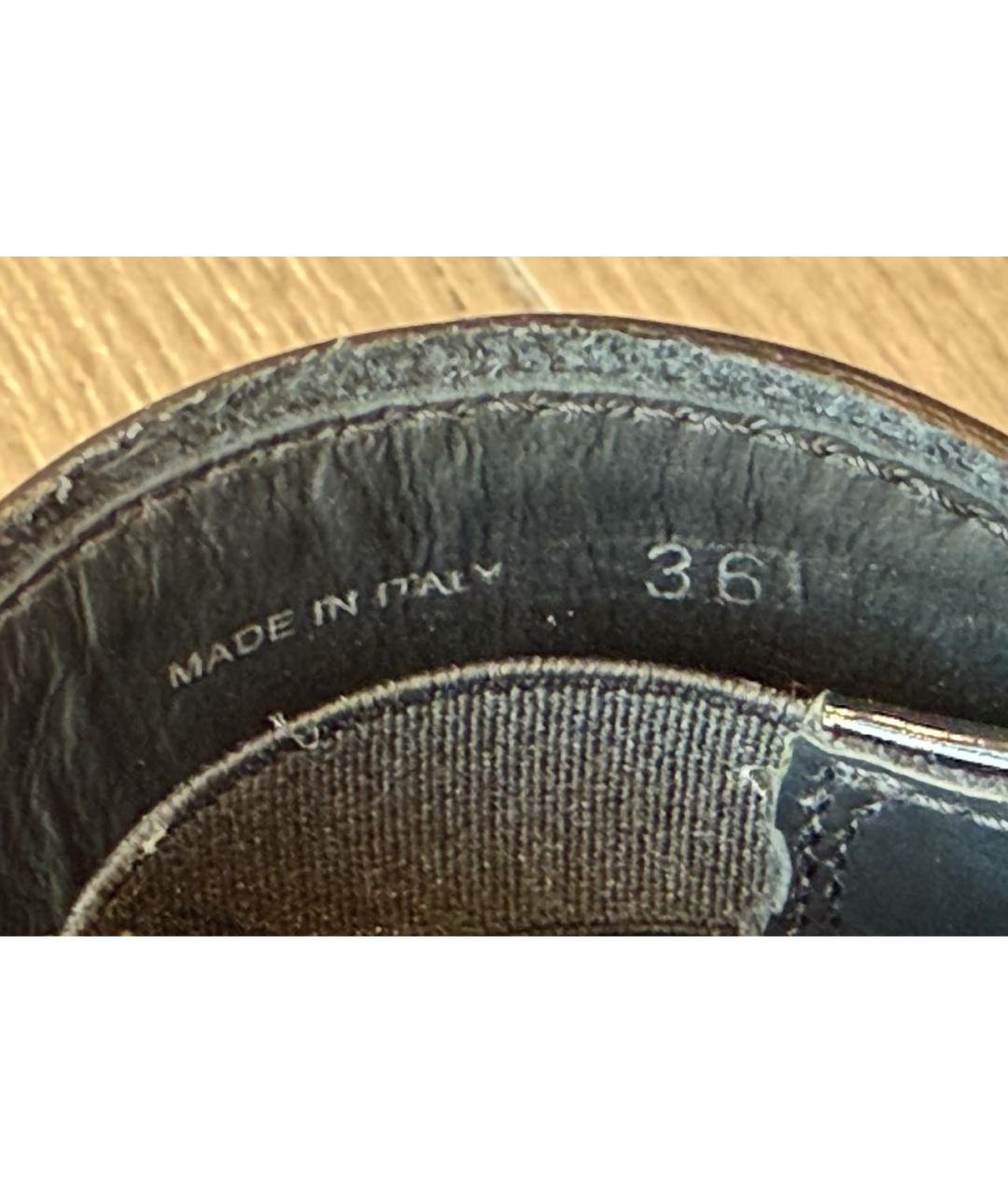 PRADA Черные кожаные лоферы, фото 5