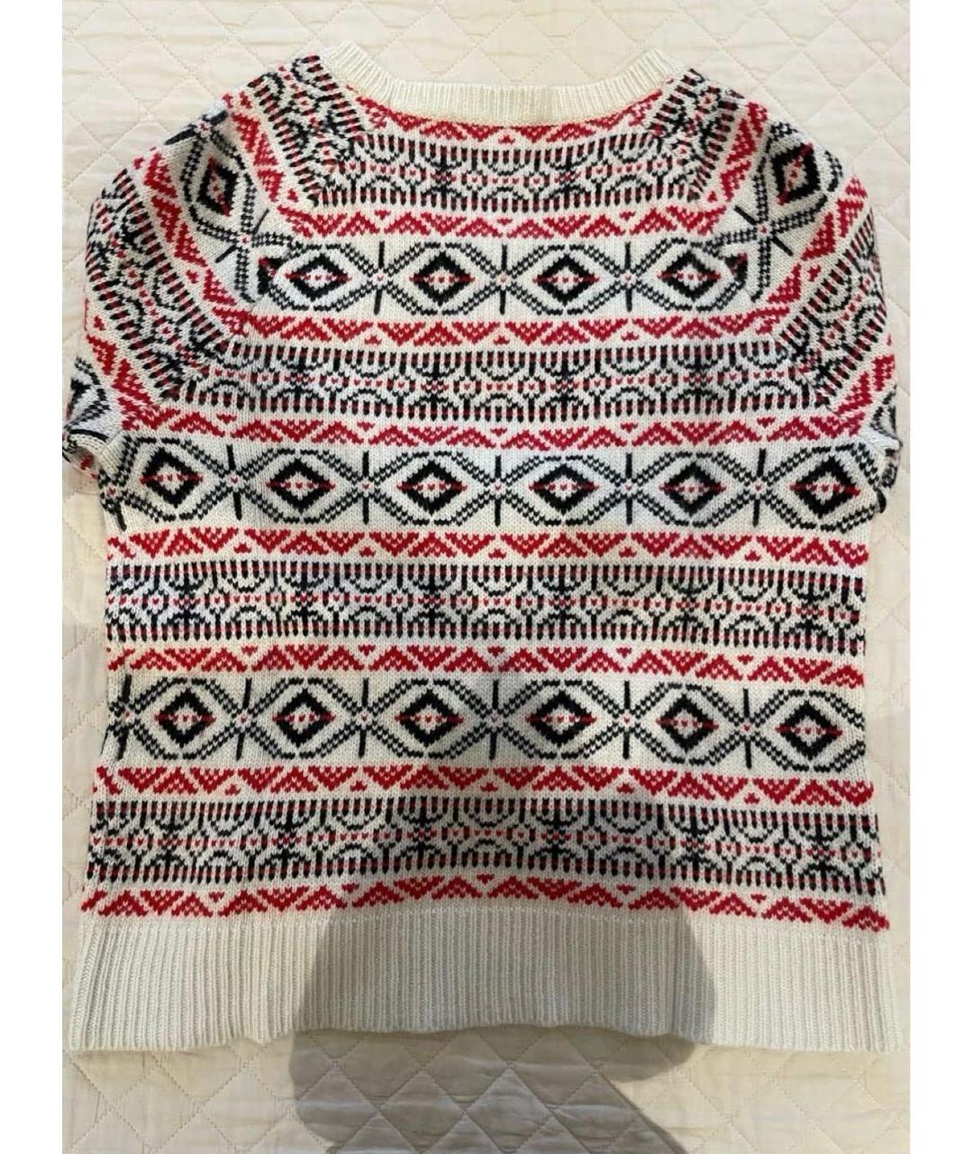SANDRO Белый вискозный джемпер / свитер, фото 5