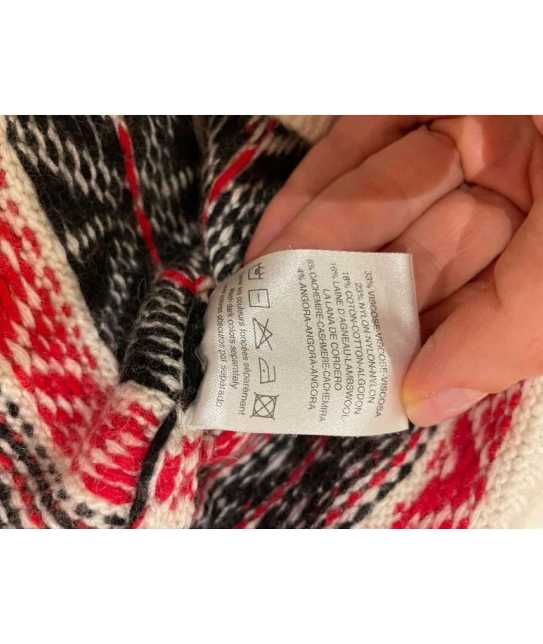 SANDRO Белый вискозный джемпер / свитер, фото 2