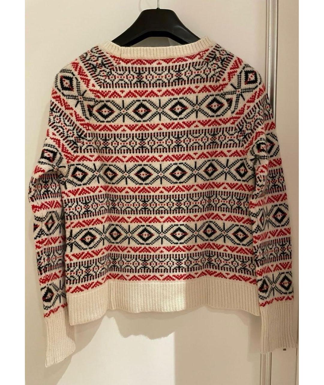 SANDRO Белый вискозный джемпер / свитер, фото 7