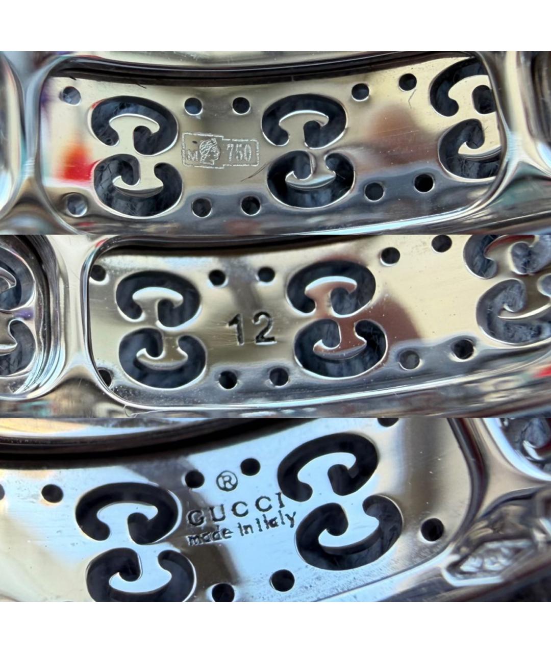 GUCCI Серое кольцо из белого золота, фото 7