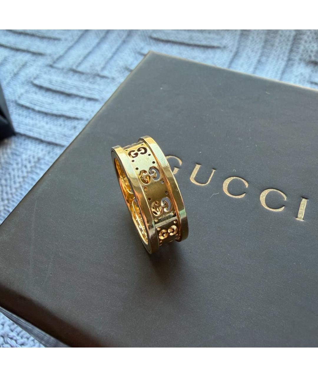 GUCCI Золотое кольцо из желтого золота, фото 6