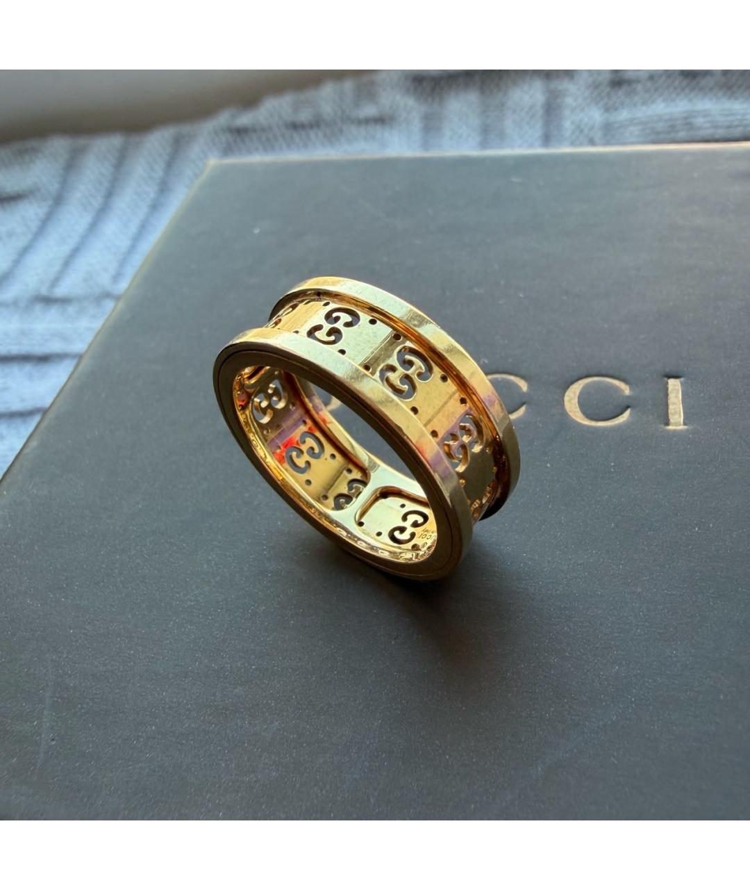 GUCCI Золотое кольцо из желтого золота, фото 4