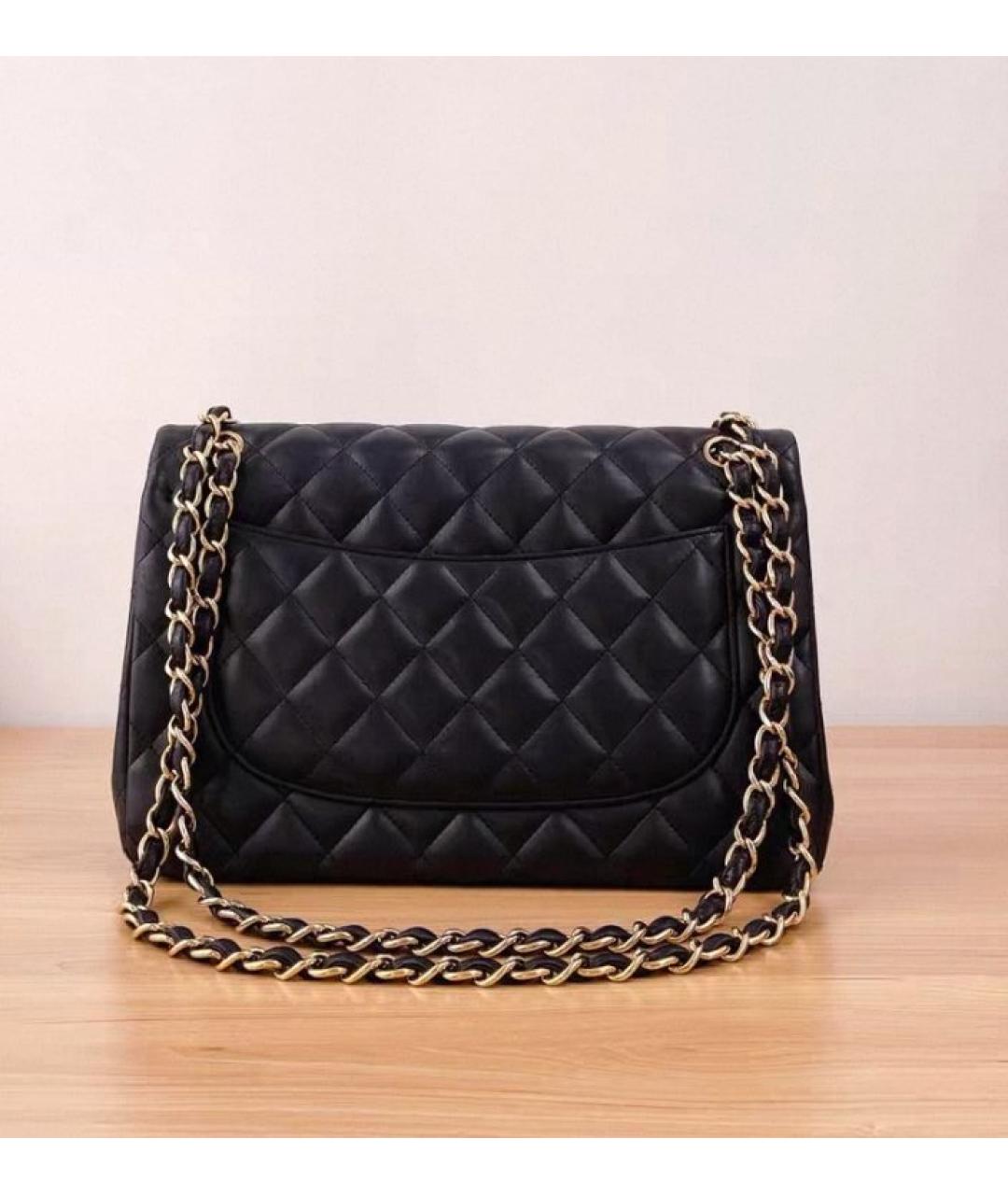 CHANEL Черная кожаная сумка через плечо, фото 3