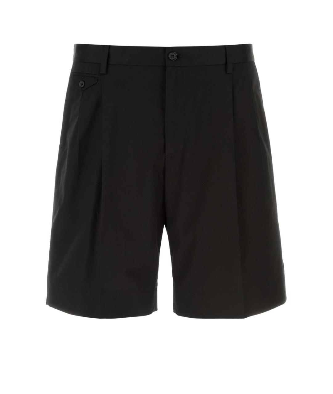 DOLCE&GABBANA Черные хлопковые шорты, фото 1