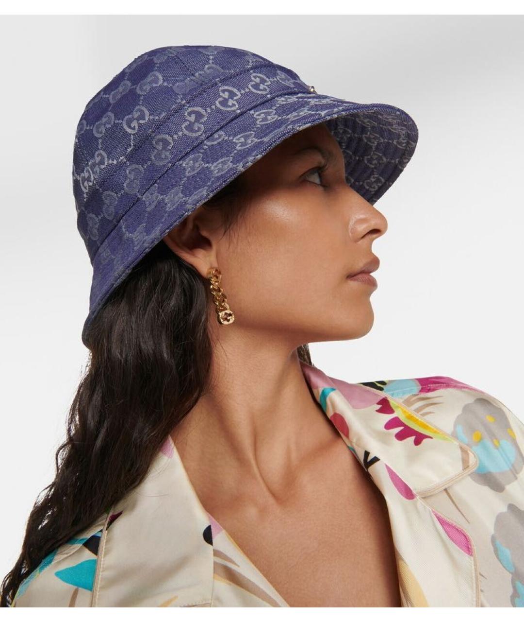 GUCCI Синяя панама, фото 3