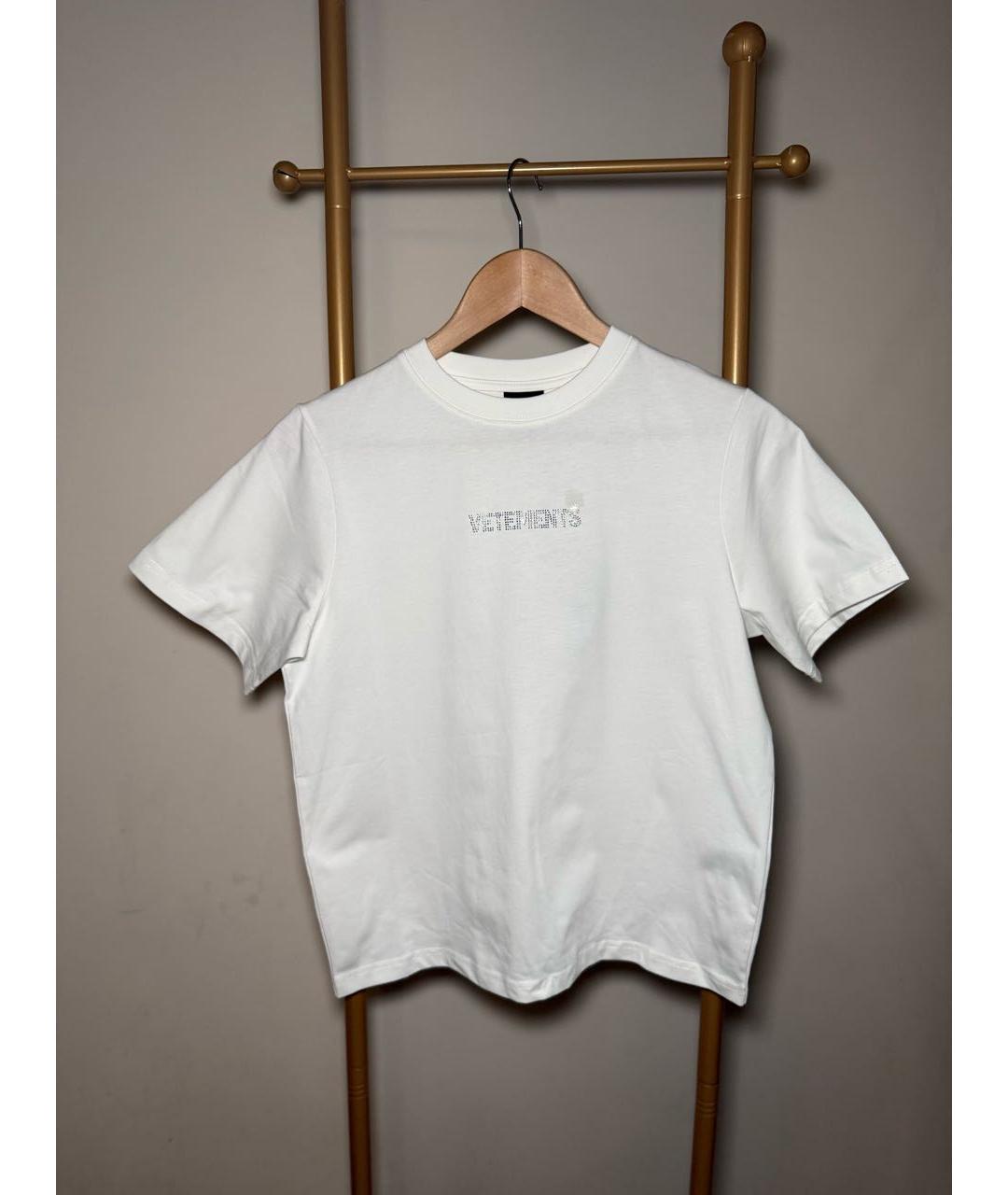 VETEMENTS Белая футболка, фото 3