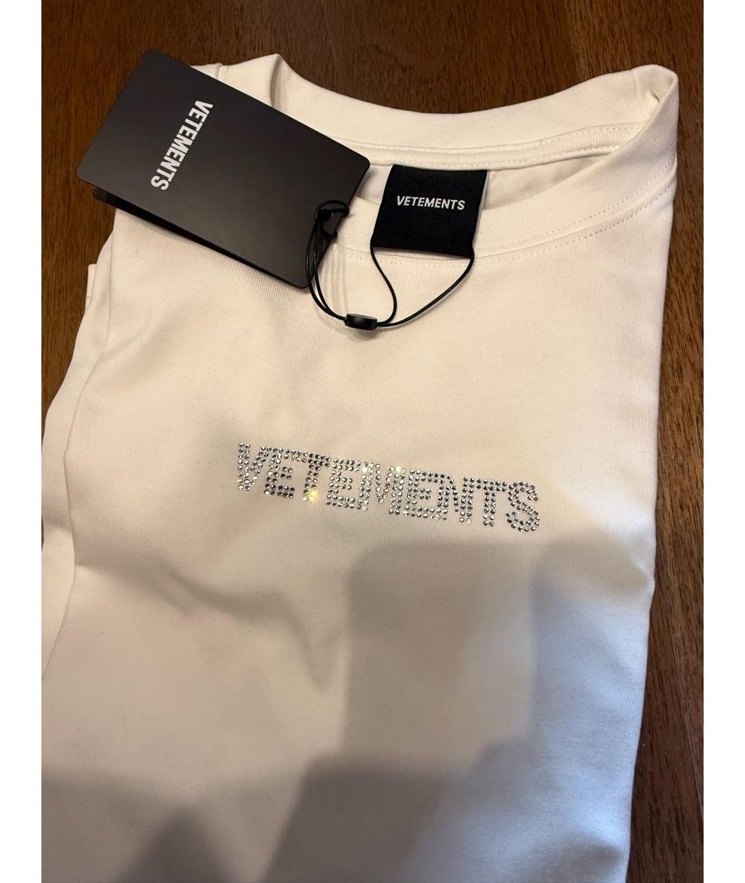 VETEMENTS Белая футболка, фото 2