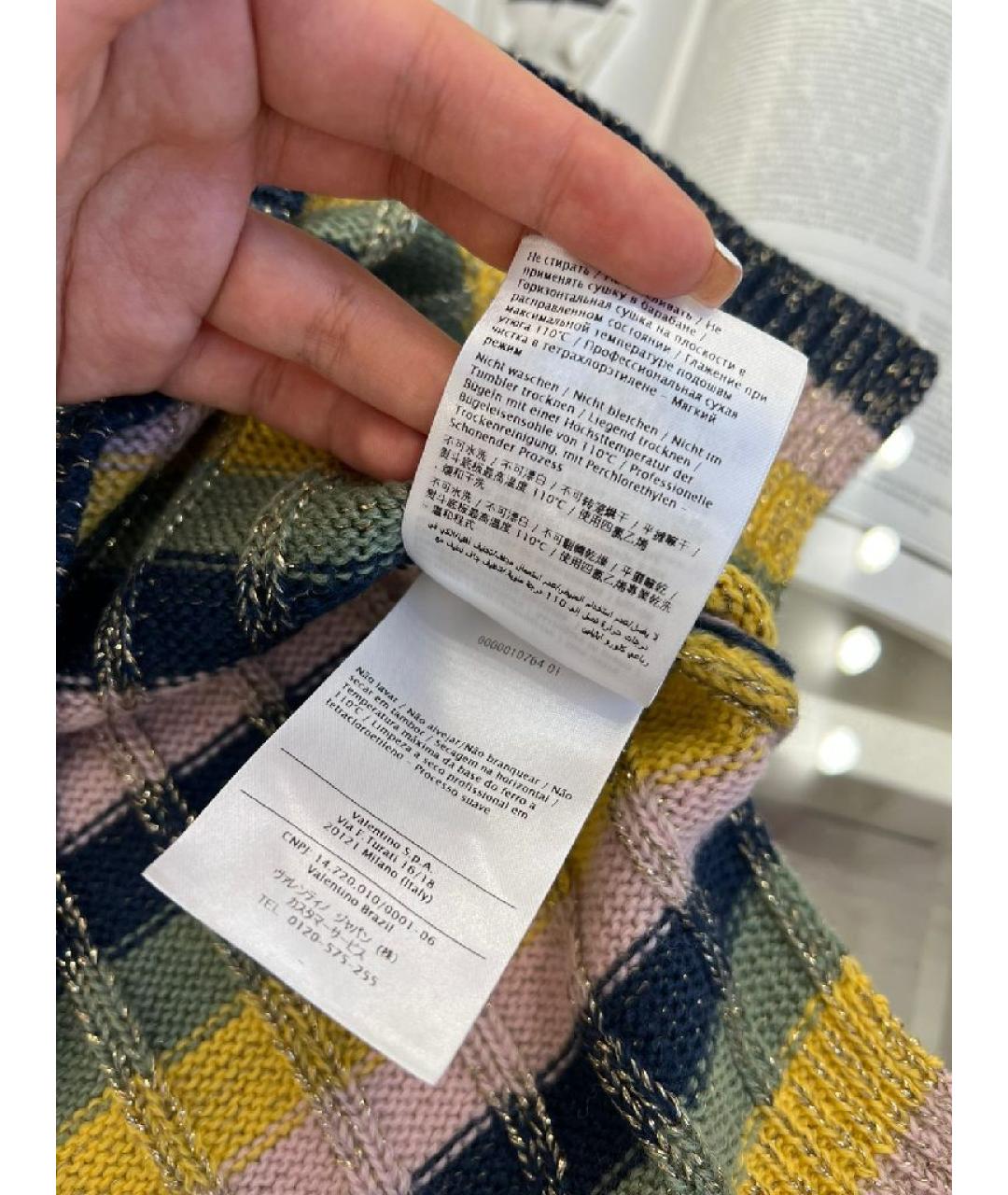 VALENTINO Горчичный джемпер / свитер, фото 7