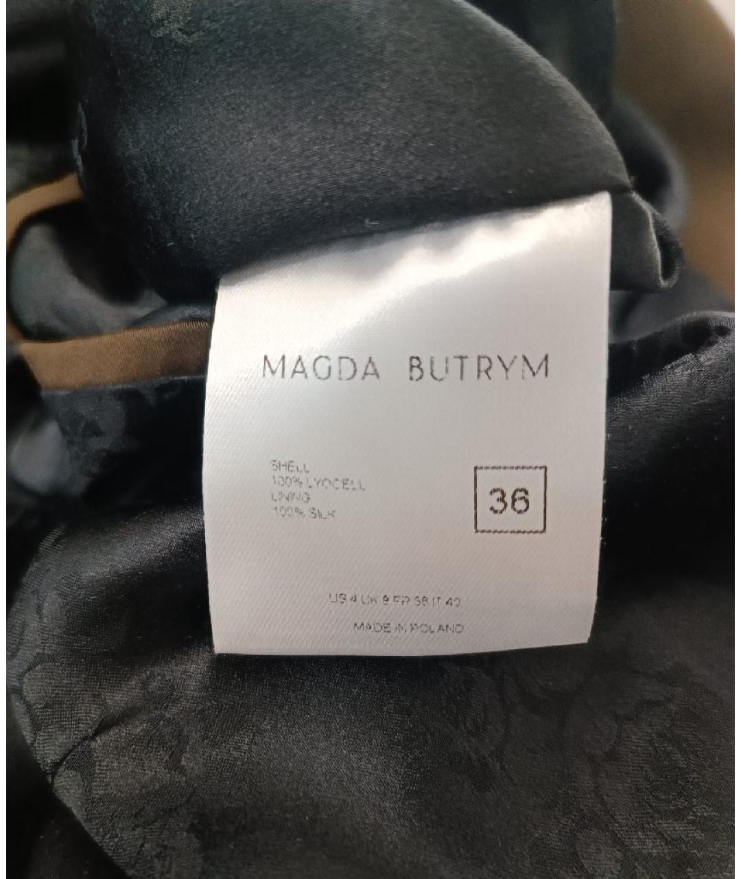 MAGDA BUTRYM Коричневая шелковая куртка, фото 5