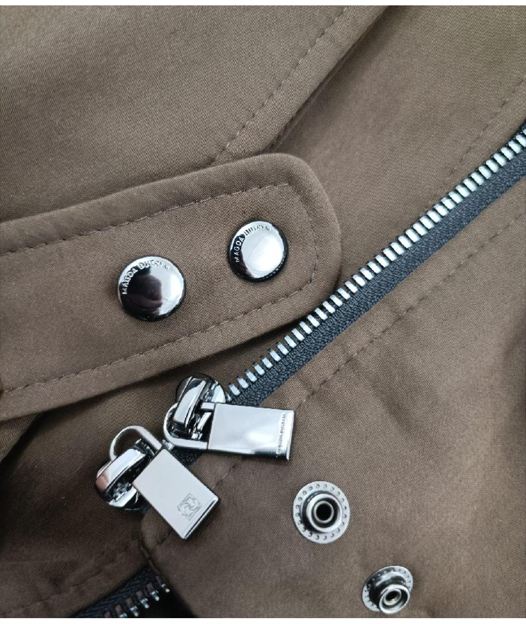 MAGDA BUTRYM Коричневая шелковая куртка, фото 7