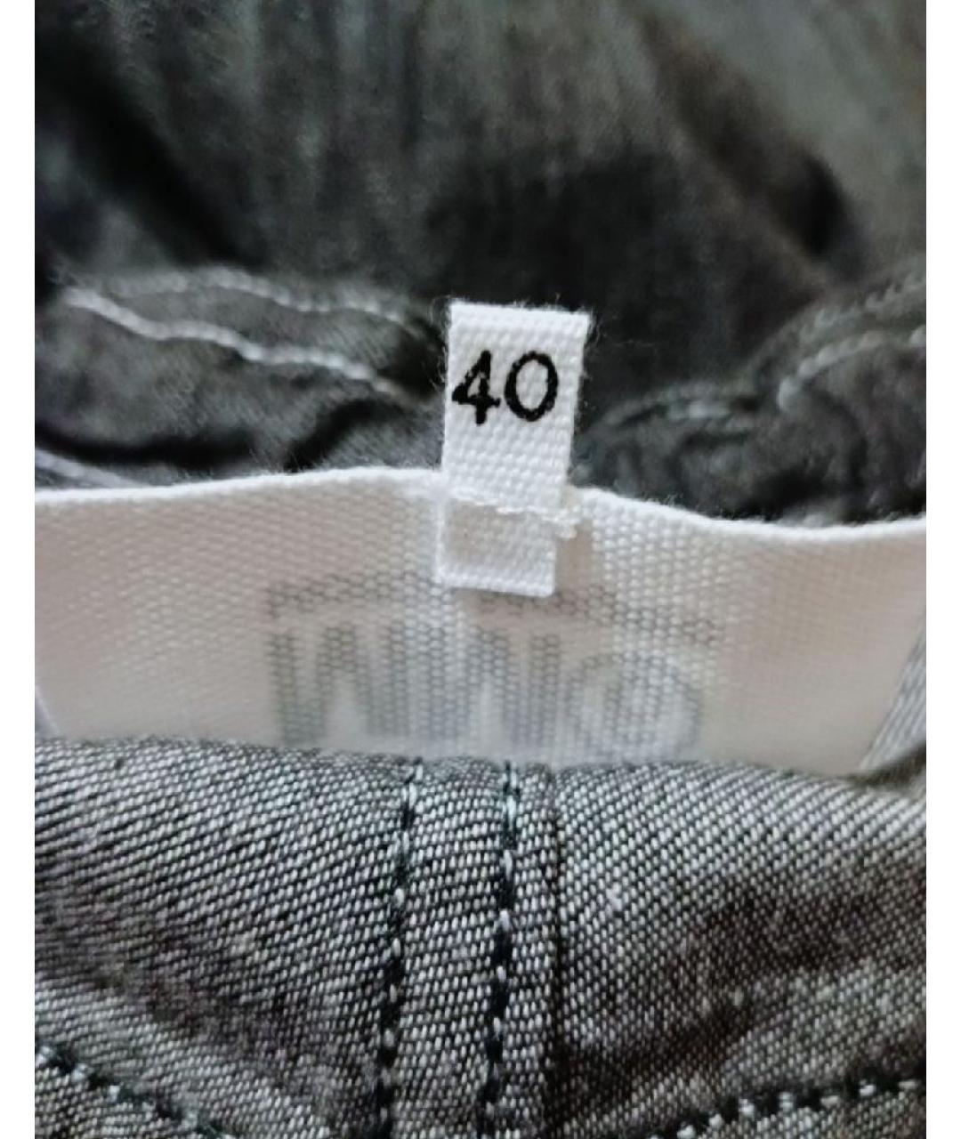 MM6 MAISON MARGIELA Серые прямые джинсы, фото 8