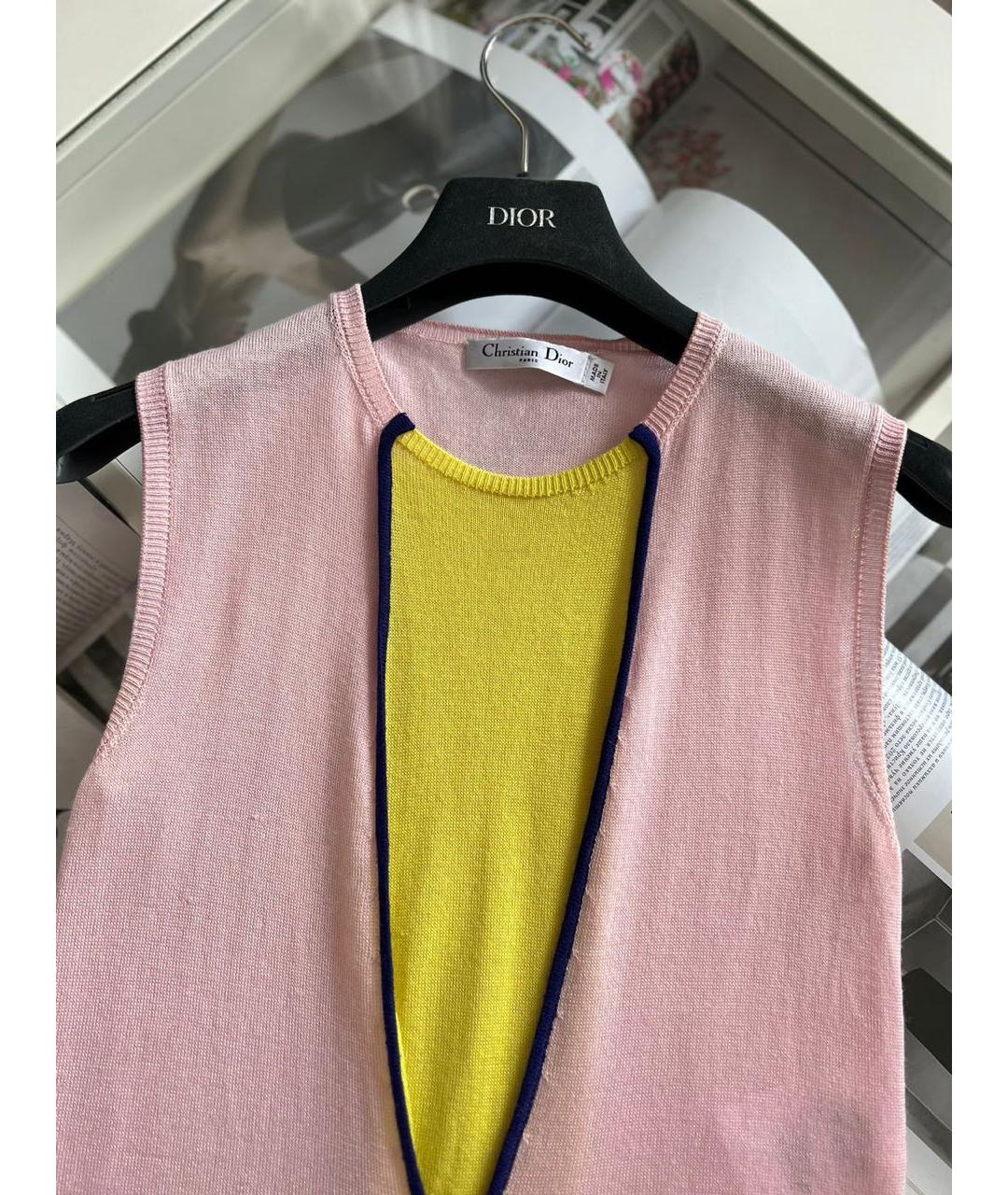 CHRISTIAN DIOR Желтая футболка, фото 7