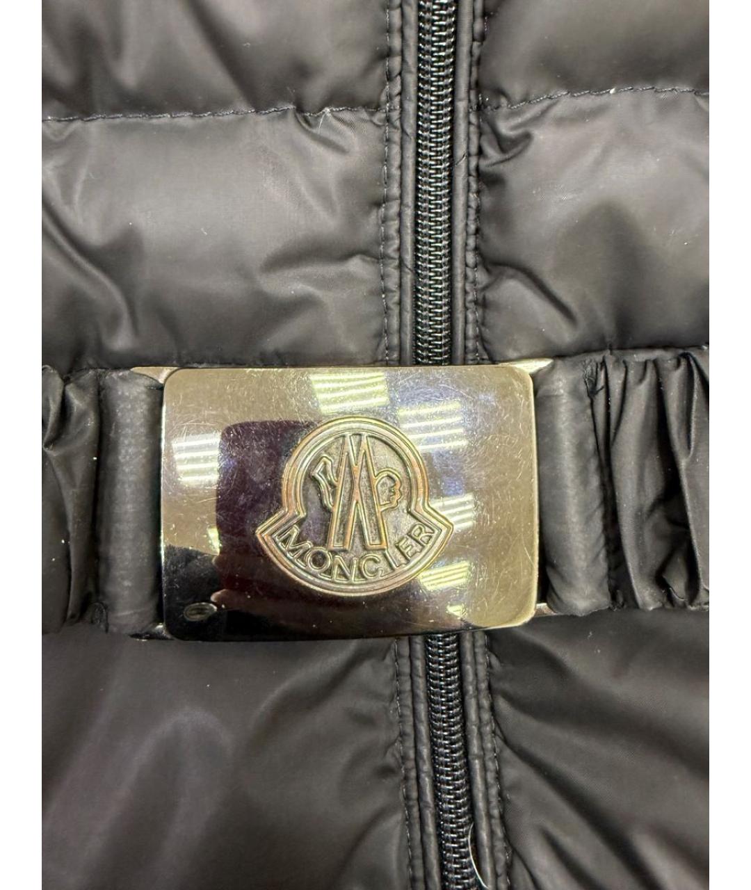 MONCLER Черный пуховик, фото 2