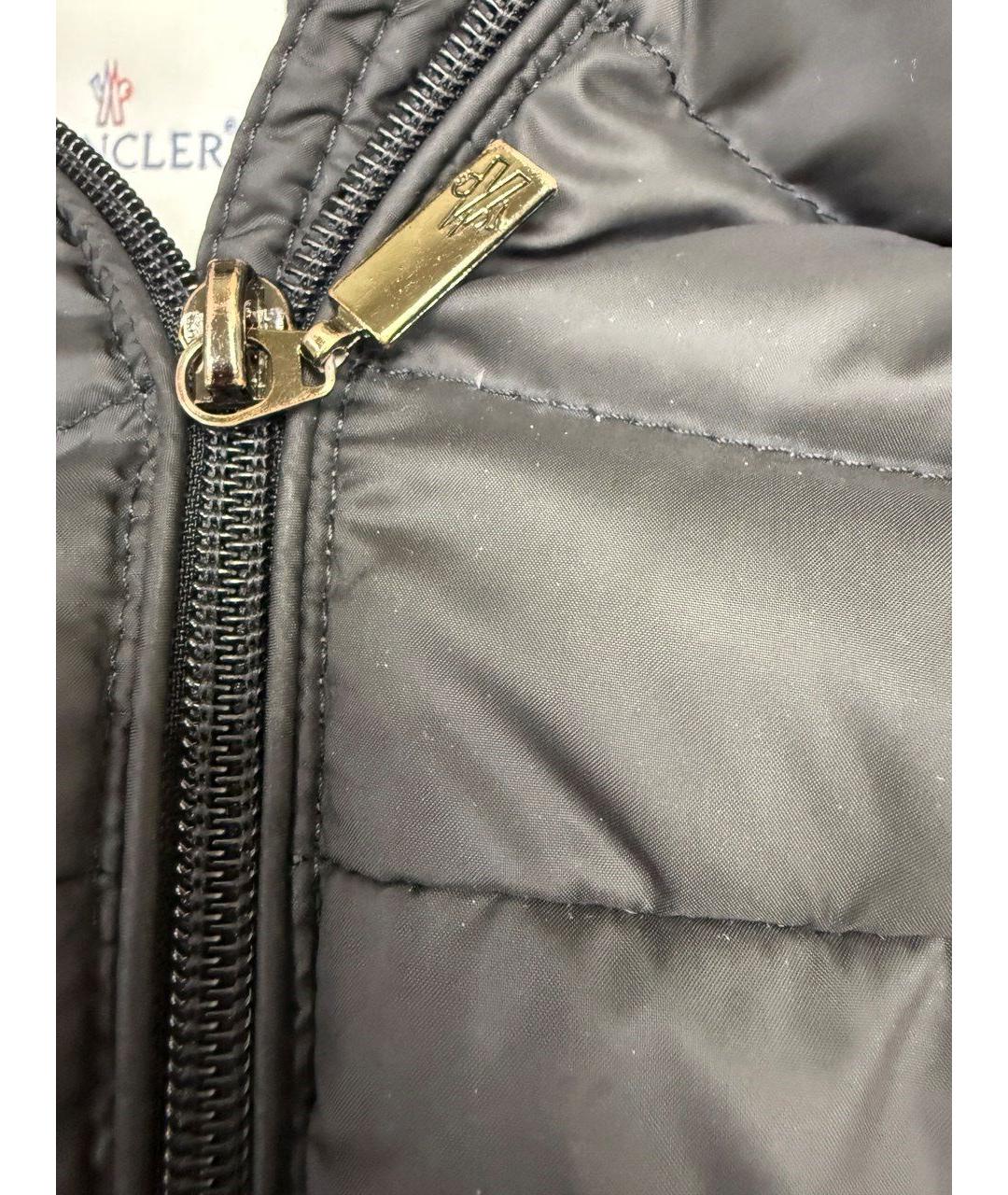 MONCLER Черный пуховик, фото 3