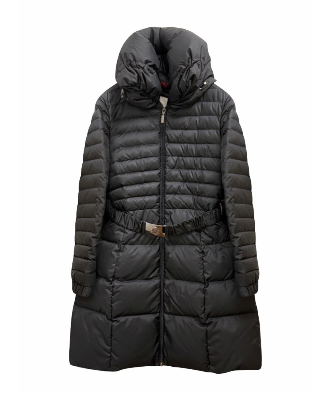 MONCLER Черный пуховик, фото 1