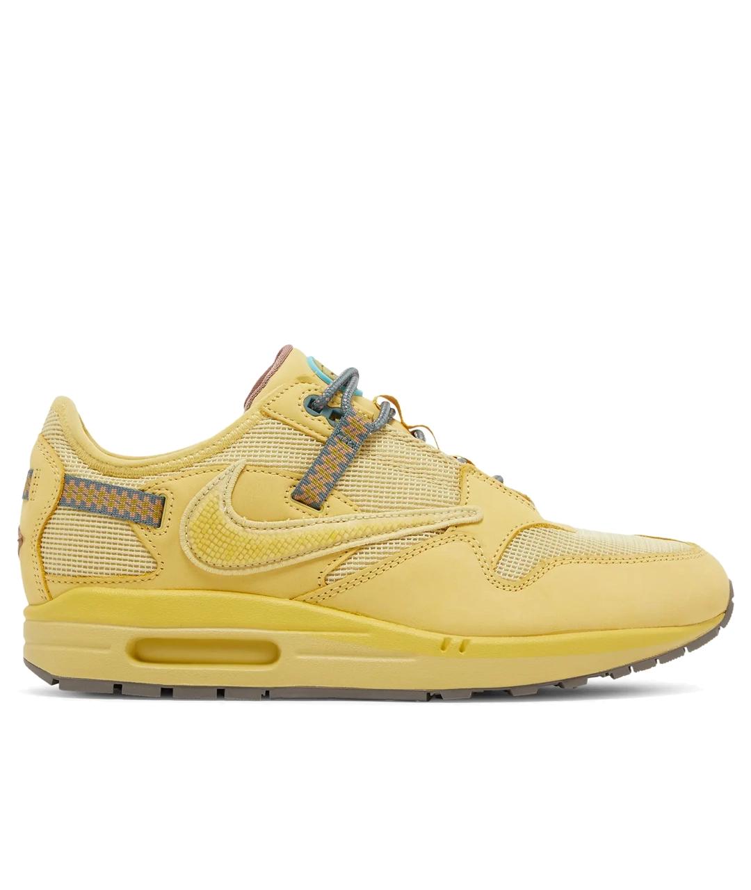 NIKE Горчичные кожаные кроссовки, фото 1