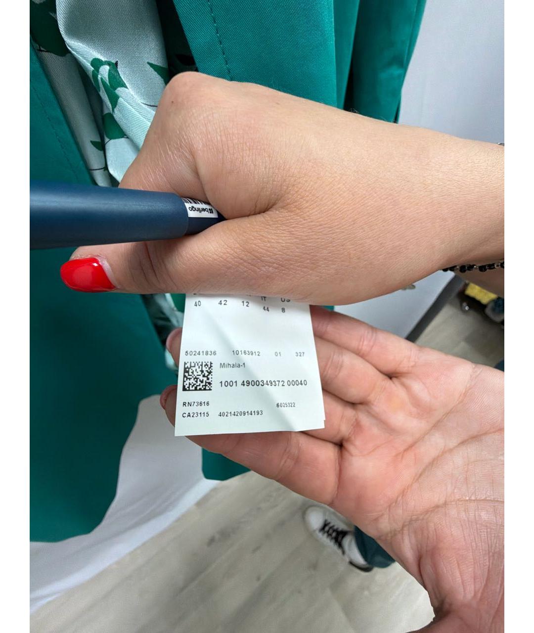 HUGO Бирюзовый хлопковый тренч/плащ, фото 6