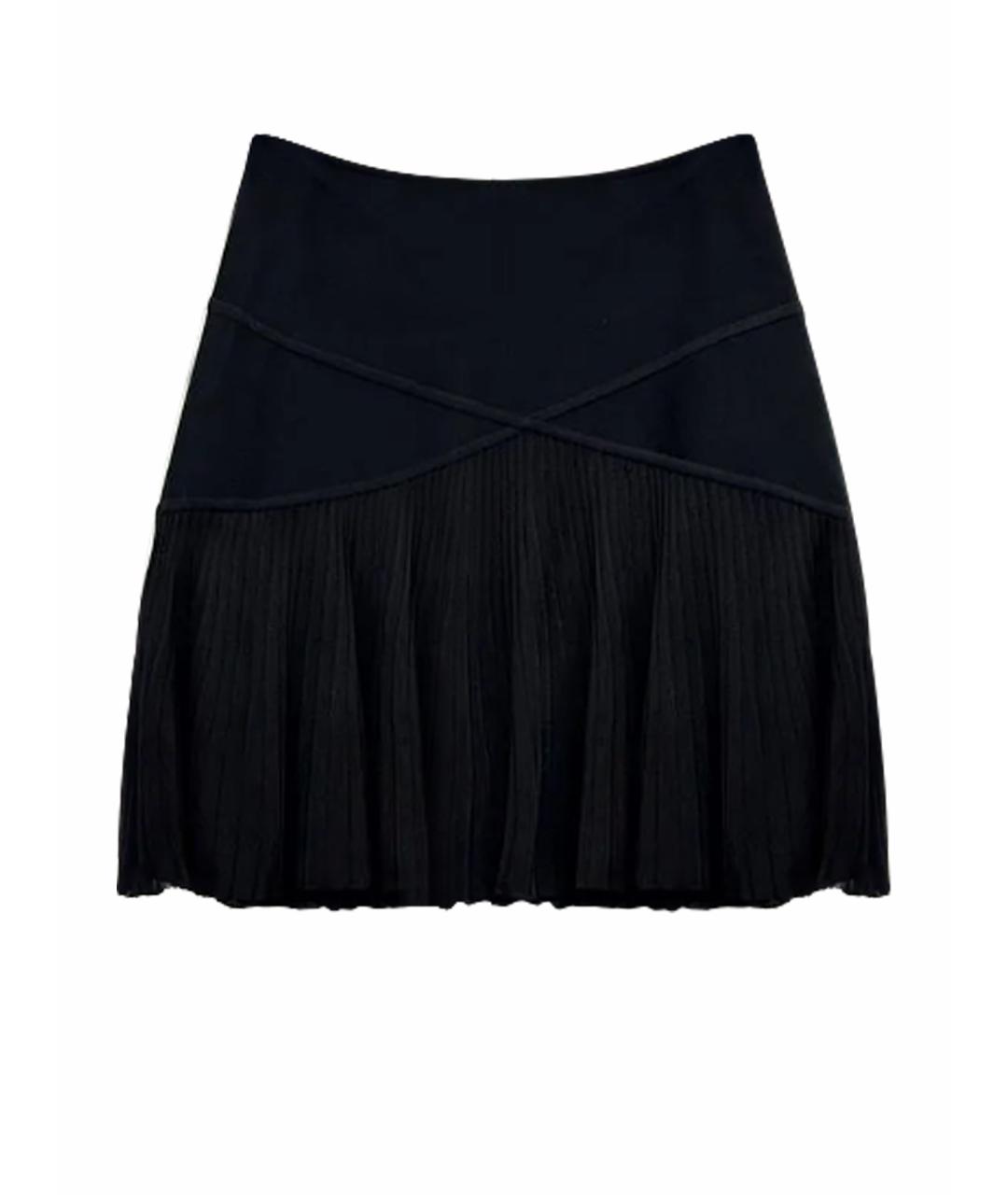 HERVE LEGER Черная юбка мини, фото 1