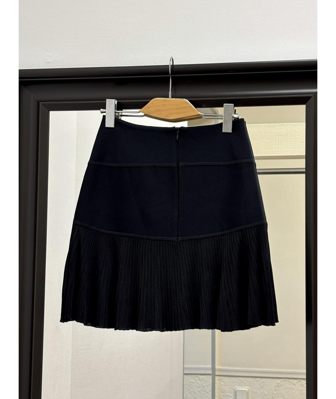 HERVE LEGER Черная юбка мини, фото 2