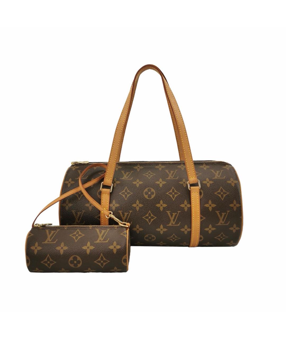 LOUIS VUITTON Коричневая сумка с короткими ручками, фото 1