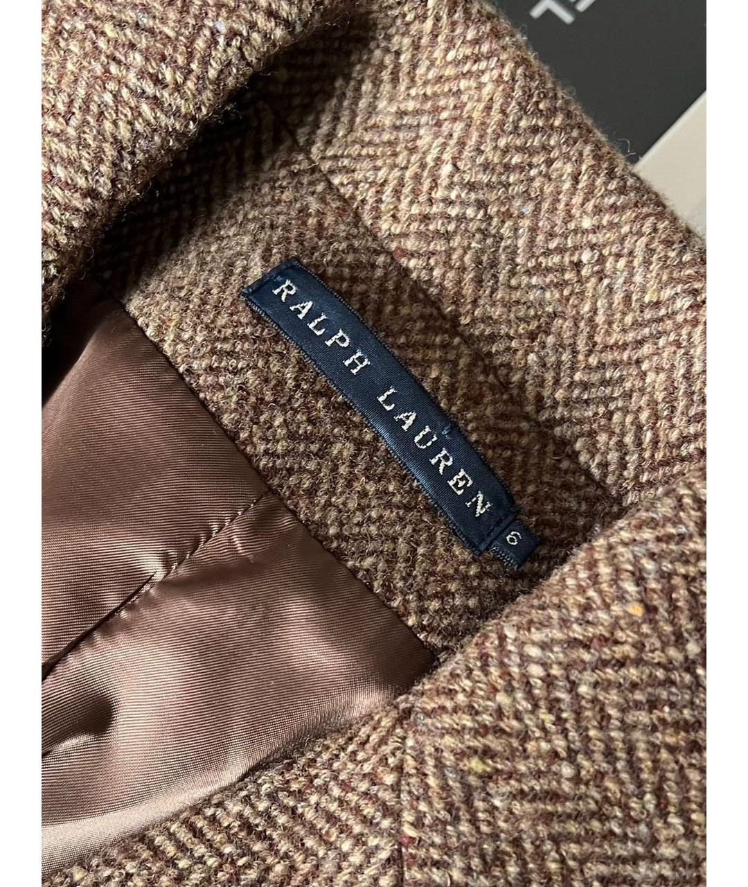 RALPH LAUREN Коричневый жакет/пиджак, фото 3