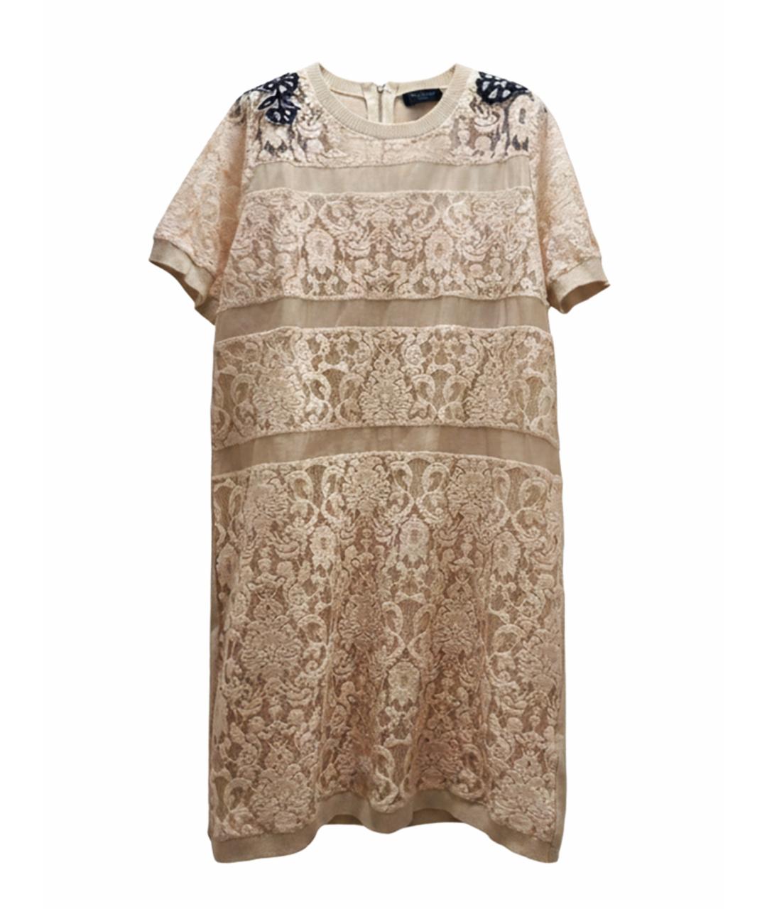 TWIN-SET Бежевое хлопковое повседневное платье, фото 1