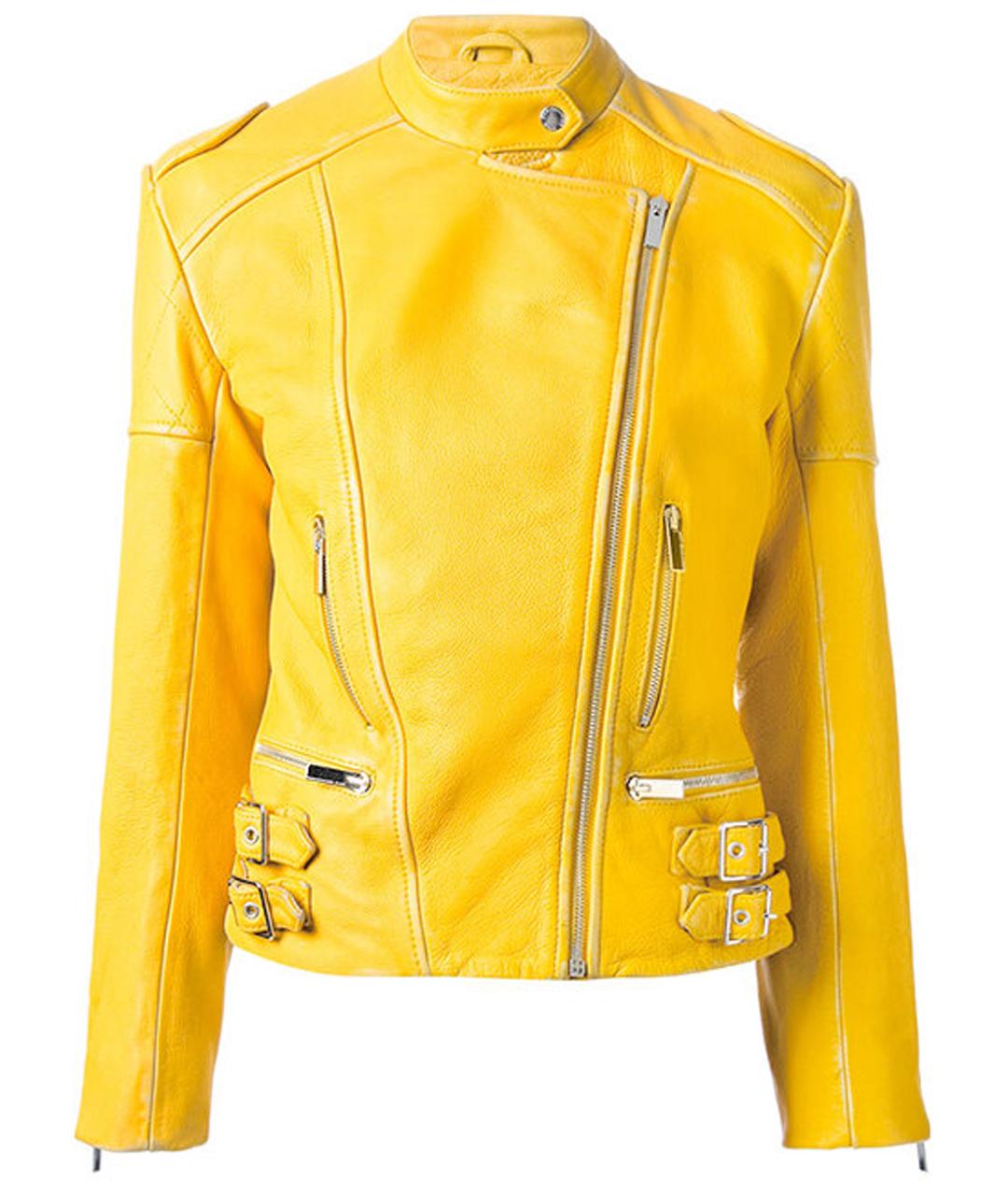 CHRISTOPHER ESBER Желтая кожаная куртка, фото 1