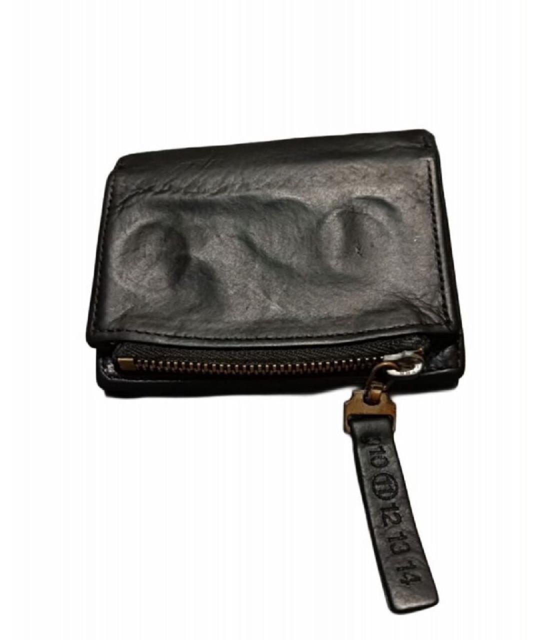 MAISON MARGIELA Черный кожаный кошелек, фото 2