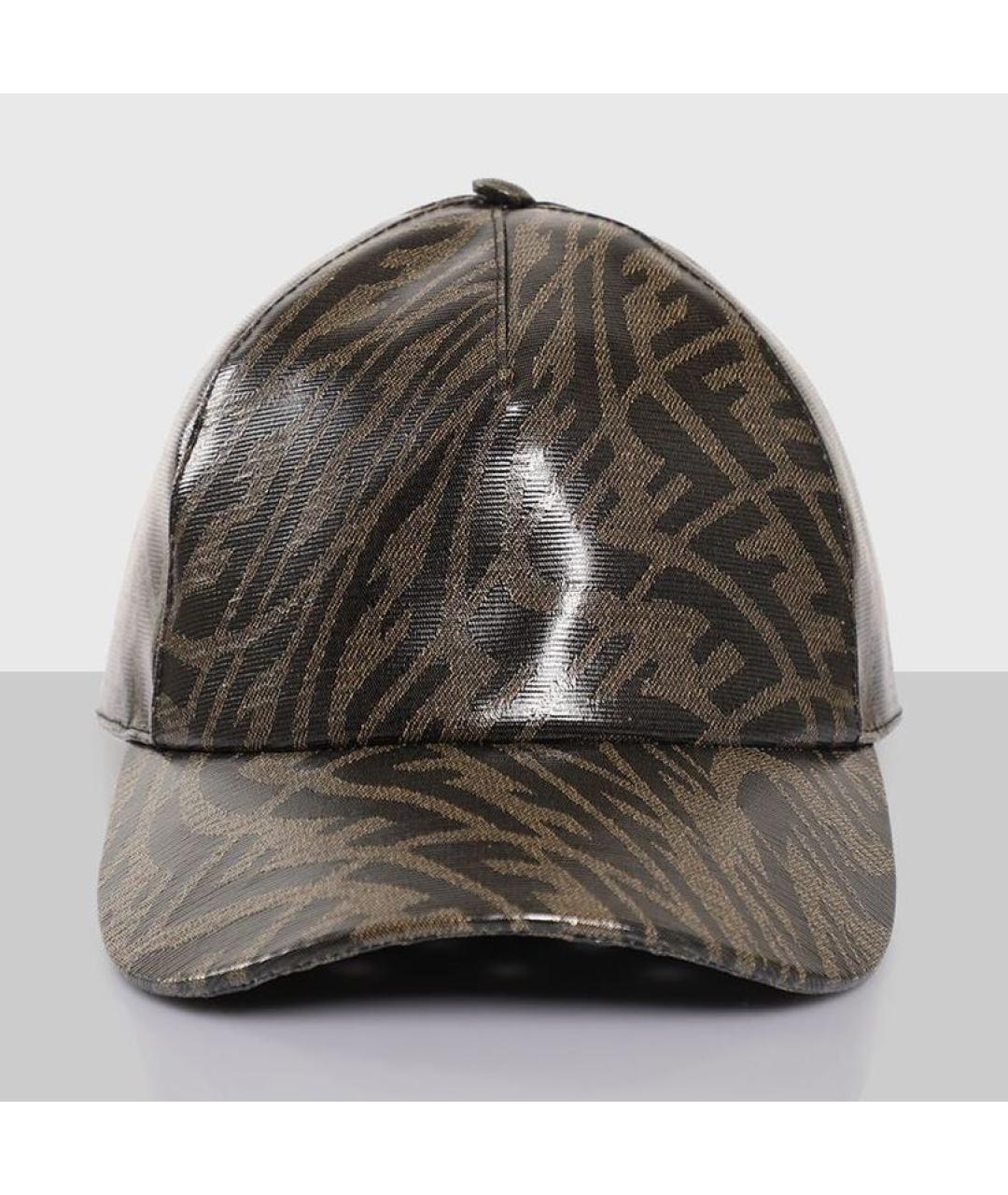 FENDI Коричневая кепка, фото 4