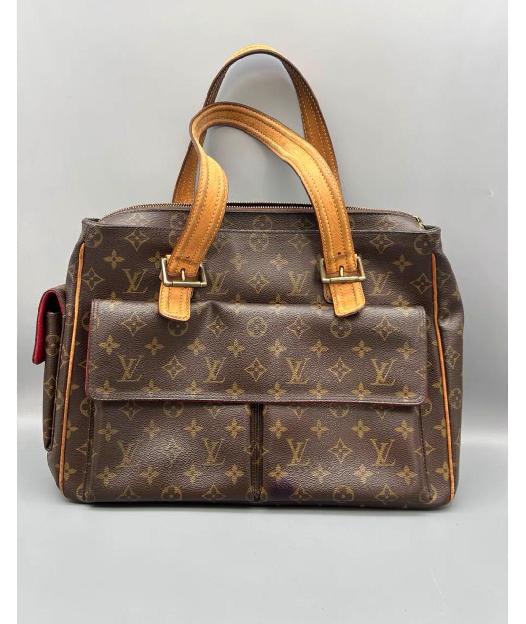 LOUIS VUITTON Коричневая сумка тоут, фото 5