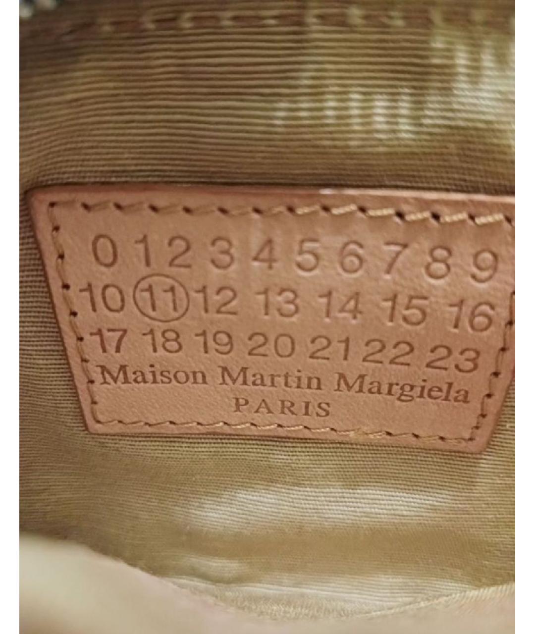 MAISON MARGIELA Зеленый кожаный кардхолдер, фото 6