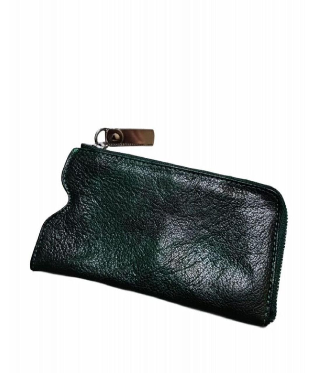 MAISON MARGIELA Зеленый кожаный кардхолдер, фото 2