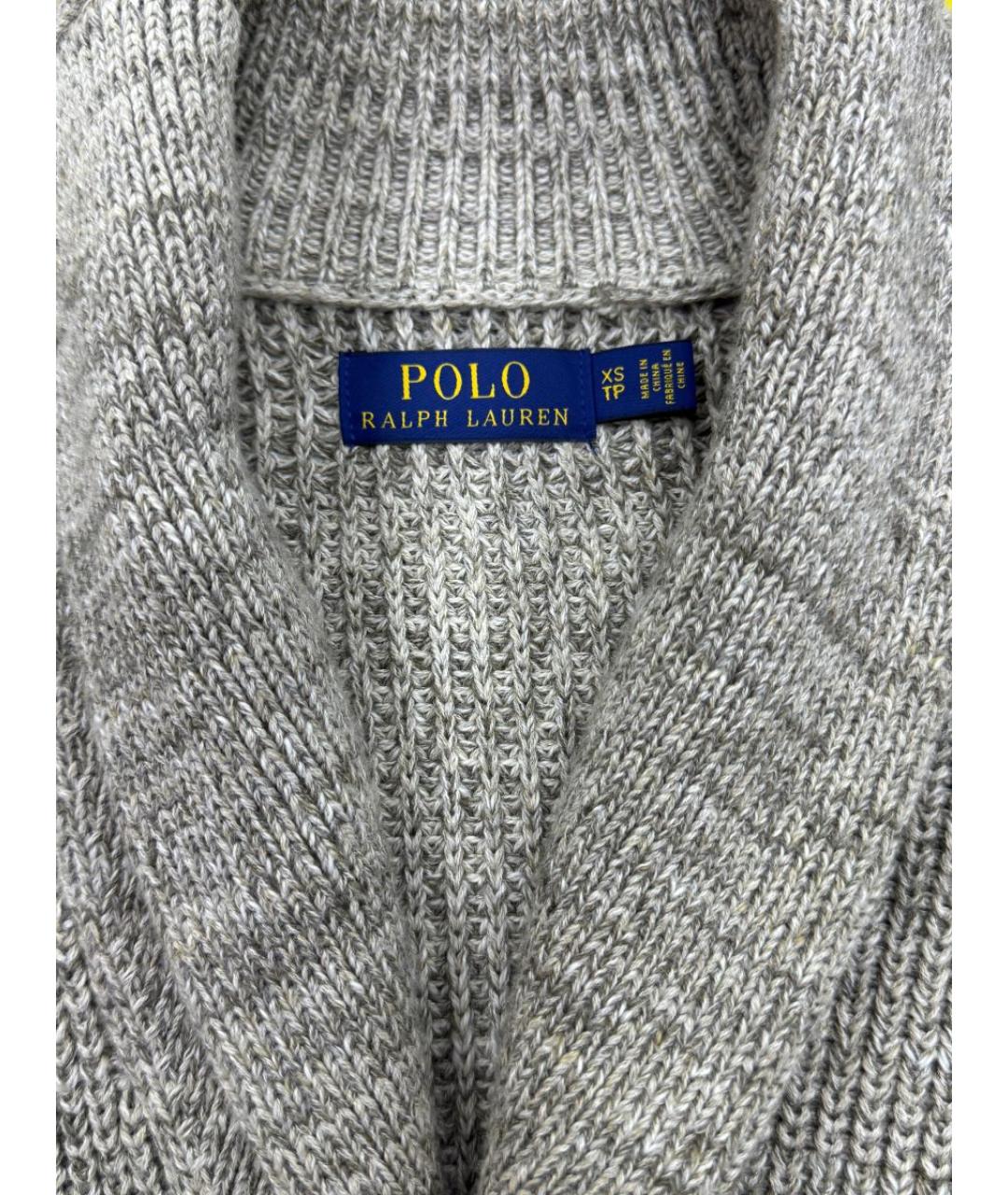 POLO RALPH LAUREN Бежевый хлопковый джемпер / свитер, фото 4